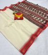 Tew Soft Linen With Designer Saree Wholesale Clothing Distributors In India